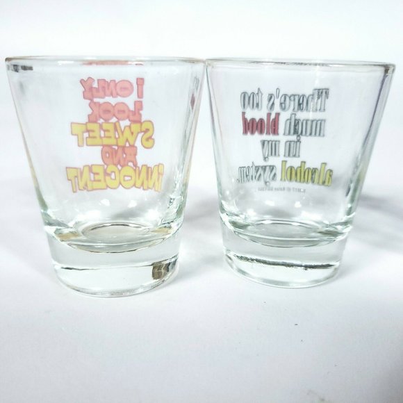 Set of Kalan Humor Shot Glasses Party Bar - Picture 9 of 10